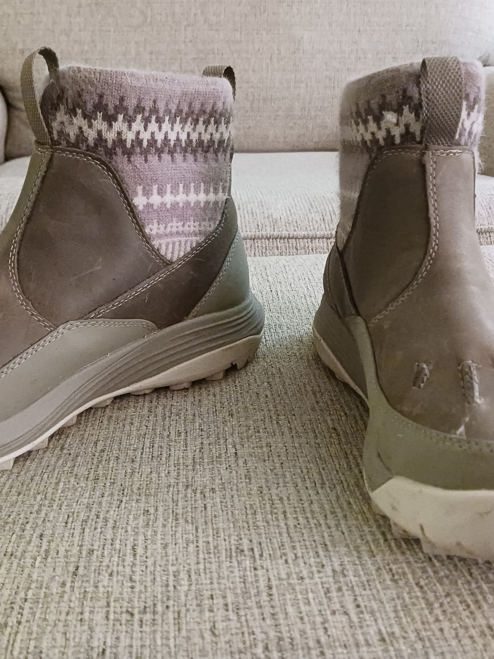 Merrell - Brown Knit-Top Winter Boots
